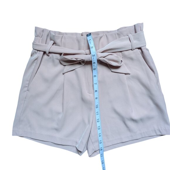 Dynamite Light Pink Dress Shorts with Pockets and Adjustable Waist Tie Women S - Picture 8 of 9
